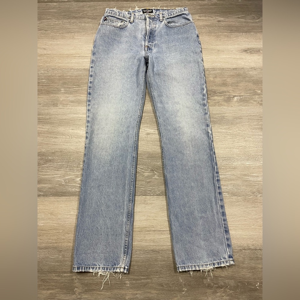 Vintage Polo Jeans Ralph Lauren Light Blue Straight Leg ButtonFly Men’s Sz 30X33
